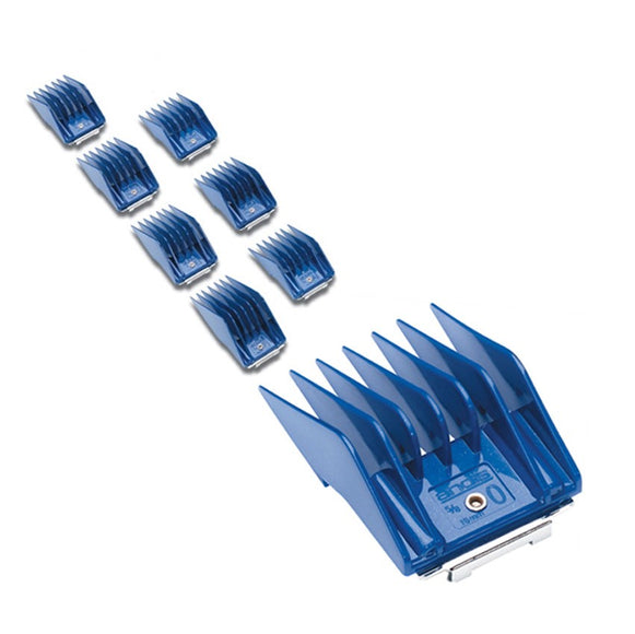 Andis Plastic Blade Attachments Set – 8-Piece Long Length Clipper Guides, Durable Design
