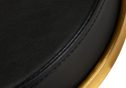 Activ H4 Gold Grooming Stool – Adjustable Height, Ergonomic Black Seat Design