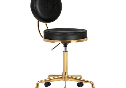 Activ H5 Gold Black Grooming Chair – Adjustable Height, Premium Gold and Black Finish