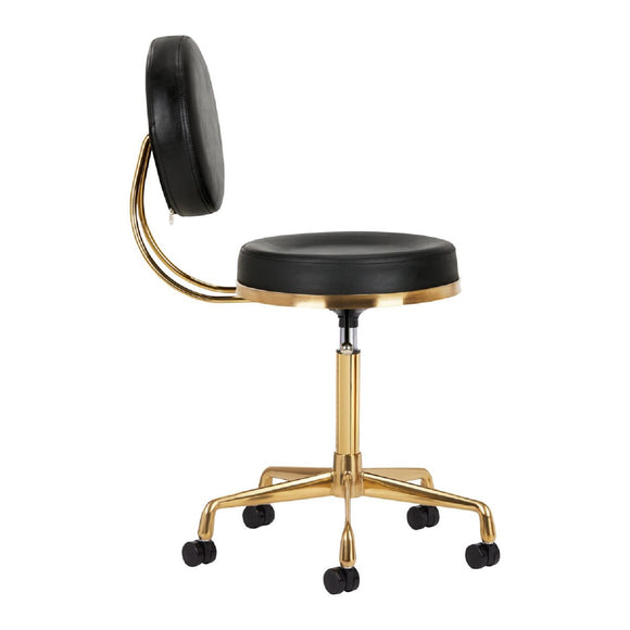 Activ H5 Gold Black Grooming Chair – Adjustable Height, Premium Gold and Black Finish