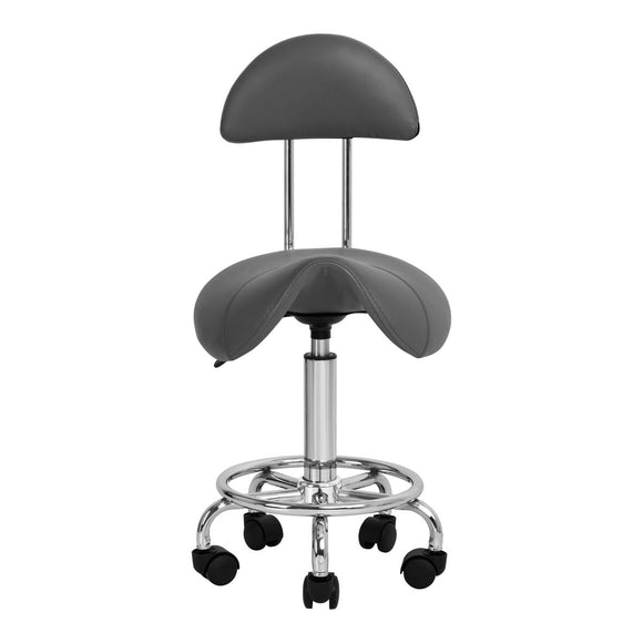 Activ 6001 Grey Grooming Stool – Ergonomic Contoured Seat and Backrest, Comfortable Design