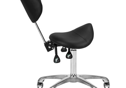 Giovanni 1004 Black Grooming Chair – 3-Way Adjustable Rodeo Seat, Ergonomic Design