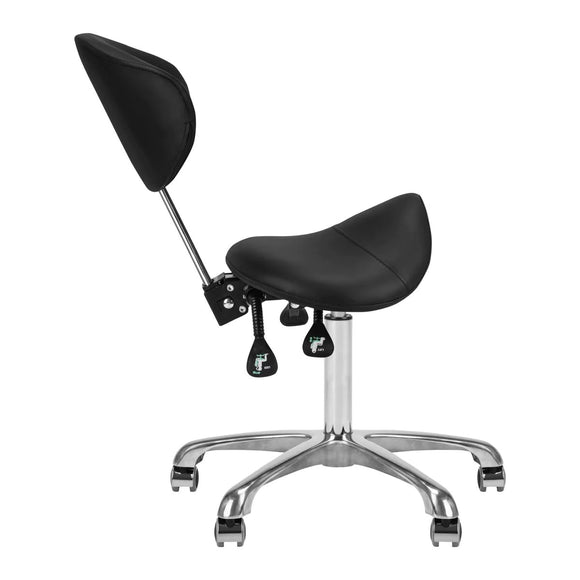 Giovanni 1004 Black Grooming Chair – 3-Way Adjustable Rodeo Seat, Ergonomic Design