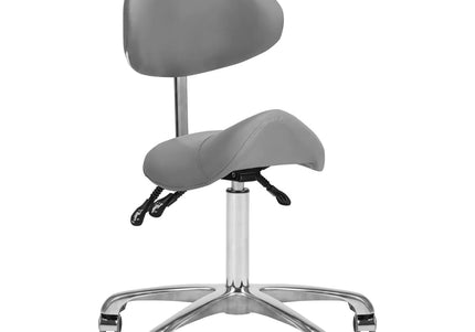 Giovanni 1004 Gray 3-Way Adjustable Grooming Chair – Ergonomic Rodeo Seat Design