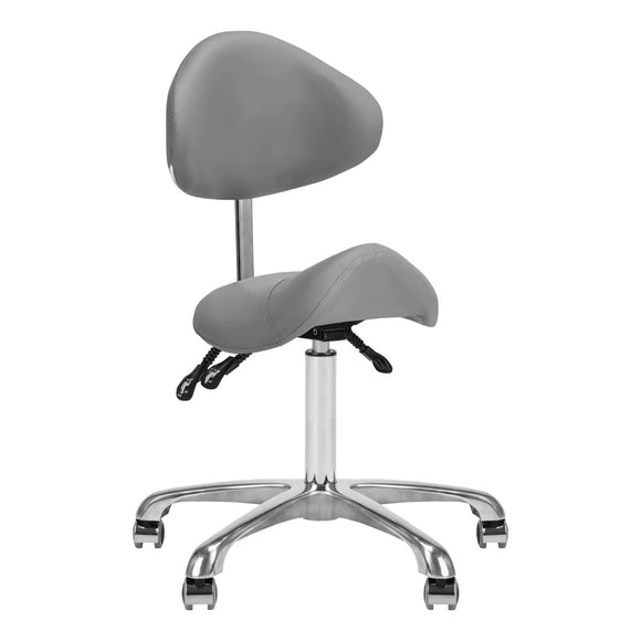 Giovanni 1004 Gray 3-Way Adjustable Grooming Chair – Ergonomic Rodeo Seat Design
