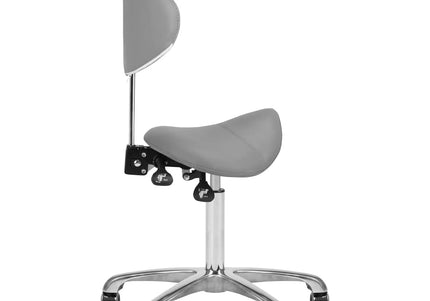 Giovanni 1004 Gray 3-Way Adjustable Grooming Chair – Ergonomic Rodeo Seat Design
