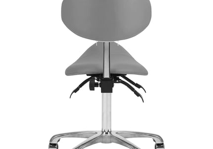 Giovanni 1004 Gray 3-Way Adjustable Grooming Chair – Ergonomic Rodeo Seat Design