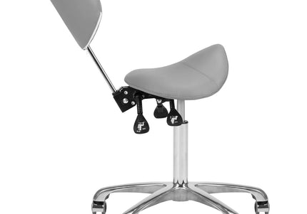 Giovanni 1004 Gray 3-Way Adjustable Grooming Chair – Ergonomic Rodeo Seat Design