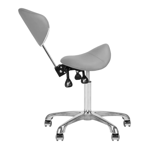 Giovanni 1004 Gray 3-Way Adjustable Grooming Chair – Ergonomic Rodeo Seat Design