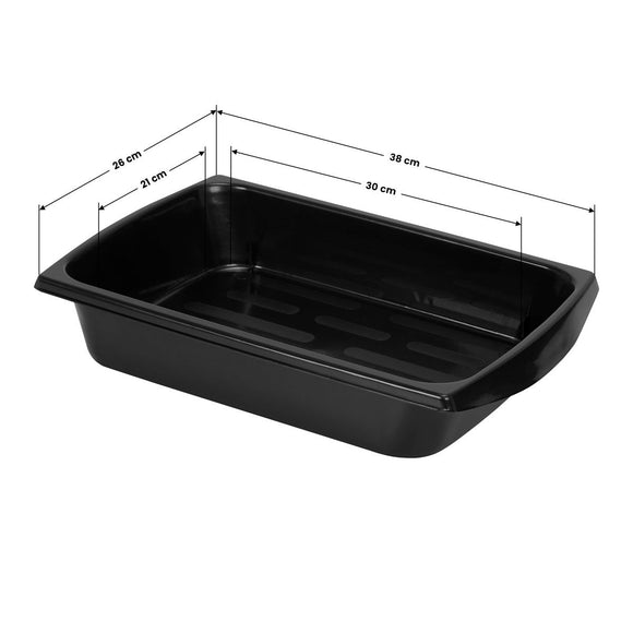 Gabbiano X11-9 Grooming Assistant – Black Trolley with Graphics, 4 Trays, Bottom Shelf, Side Handles