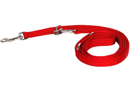 Hamilton Double Thick Euro Leash – 16mm Reversible Nylon, 6-in-1 Adjustable, Black