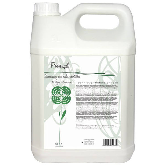 Diamex Provencal Thym-Romarin Soothing Shampoo with Rosemary and Thyme, Concentrated 1:8, 5L