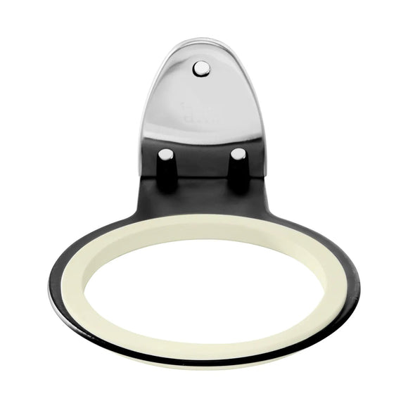 Activ Dryer Holder Q96 Black – Wall-Mounted Hand Dryer Hanger with Rubber Ring, Sleek Design