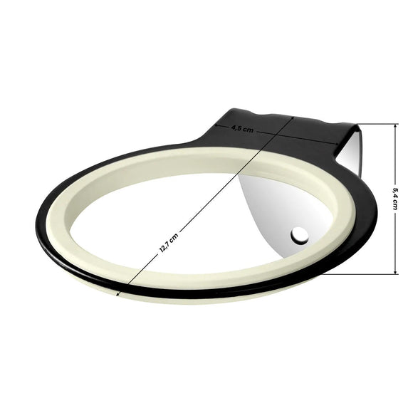 Activ Dryer Holder Q96 Black – Wall-Mounted Hand Dryer Hanger with Rubber Ring, Sleek Design