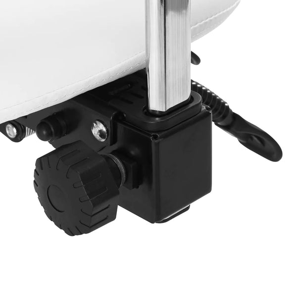 Giovanni 1004 Gold White Grooming Chair – Adjustable Three-Dimensional Rodeo Seat, White and Gold Finish