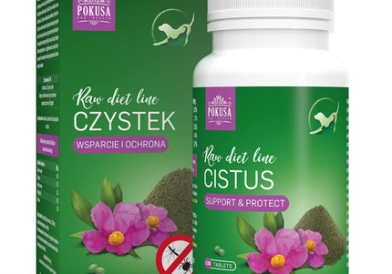 Pokusa RawDietLine Cistus Tablets – Herbal Supplement, 120 Count, Natural Immune Support