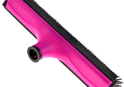 V7 Rubber Grooming Broom – Telescopic Pole, Innovative Red Design, Efficient Hair Removal