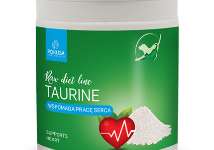 Pokusa RawDietLine Taurine Powder Supplement – Pure Formula, 150g, Supports Vital Body Functions