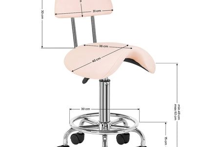Activ Pink Comfortable Grooming Chair with Contoured Seat and Backrest
