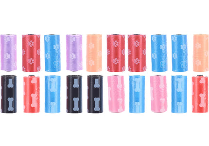 Flamingo Poop Bags – Colorful Leakproof Waste Bags, 2 Packs of 20, Odor-Blocking Design