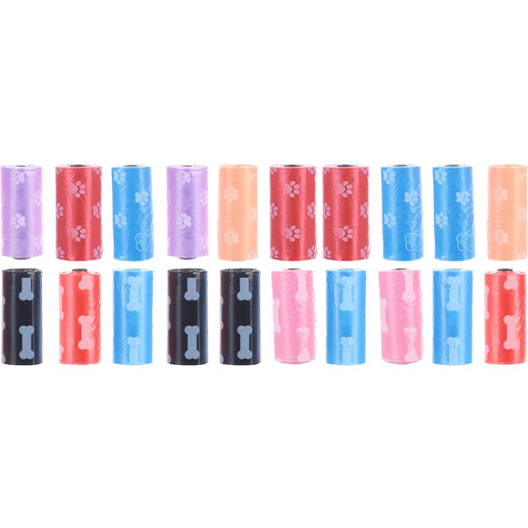 Flamingo Poop Bags – Colorful Leakproof Waste Bags, 2 Packs of 20, Odor-Blocking Design