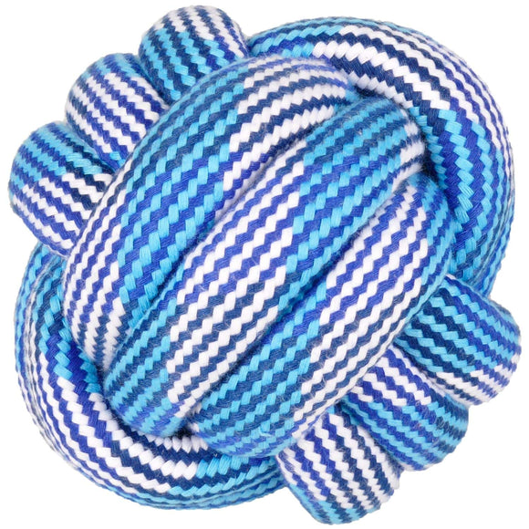 Flamingo Joe Rope Ball – Large Durable Cotton Chew Toy with Textured Surface