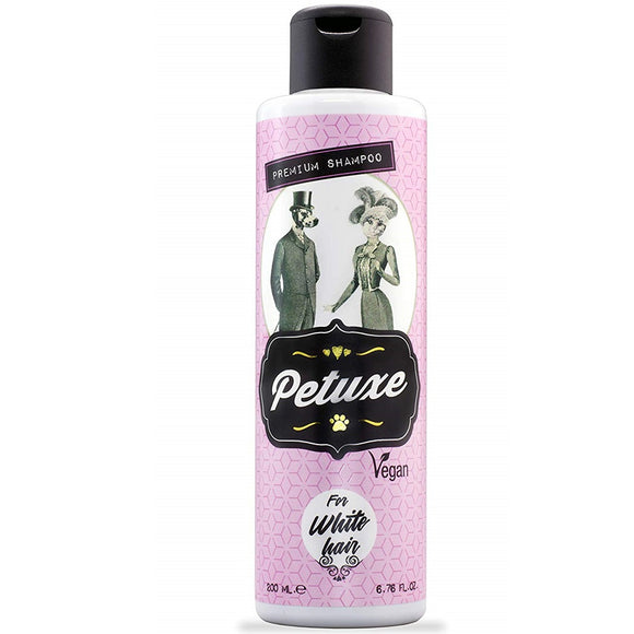 Petuxe White Hair Shampoo – Vegan Formula for White and Light Coats, 200ml