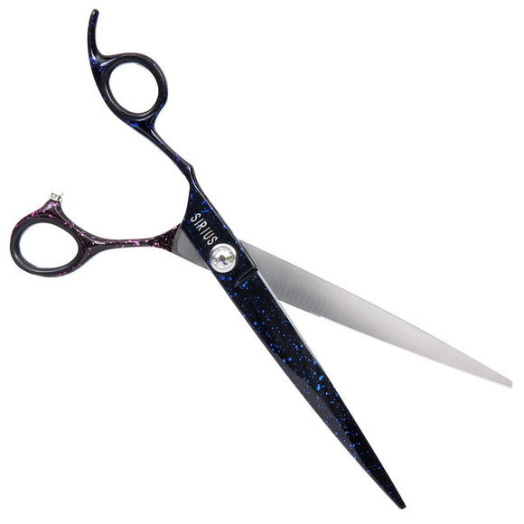 Groom Professional Sirius Left Curved Scissors 7.5in – Precision 19cm Blade, Ergonomic Design