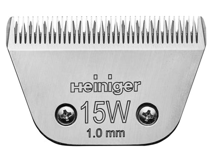 Heiniger Saphir Blade 15W – Wide Snap-On Clipper Blade, 1mm Precision Cut