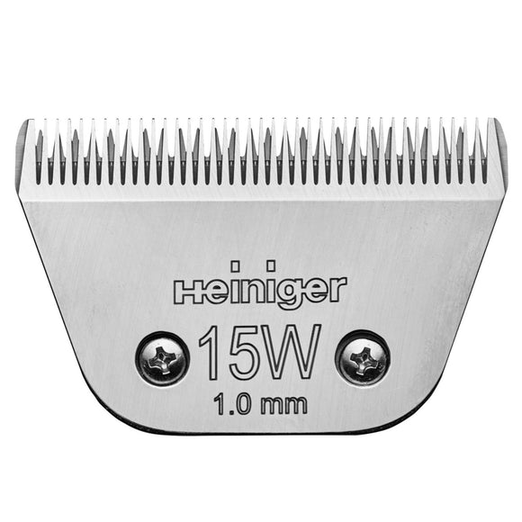 Heiniger Saphir Blade 15W – Wide Snap-On Clipper Blade, 1mm Precision Cut