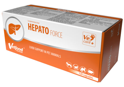 Vetfood Hepatoforce Liver Support Tablets – 120 Count, Regeneration and Function Formula