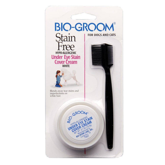 Bio-Groom Stain Free Cream – Conceals Eye Area Discoloration, Gentle Formula, 20ml Tube