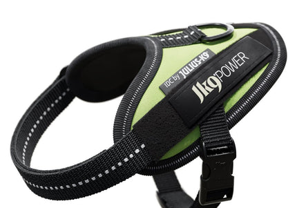 Julius-K9 IDC Powerharness Neon Green – Premium Adjustable Harness, Mini-Mini Size, High-Visibility Design