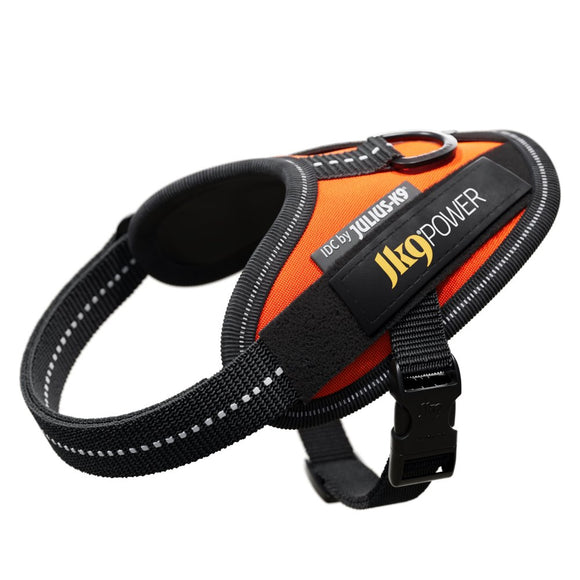 Julius-K9 IDC Powerharness UV Orange – Premium Adjustable Harness, Size 4, High-Visibility Design