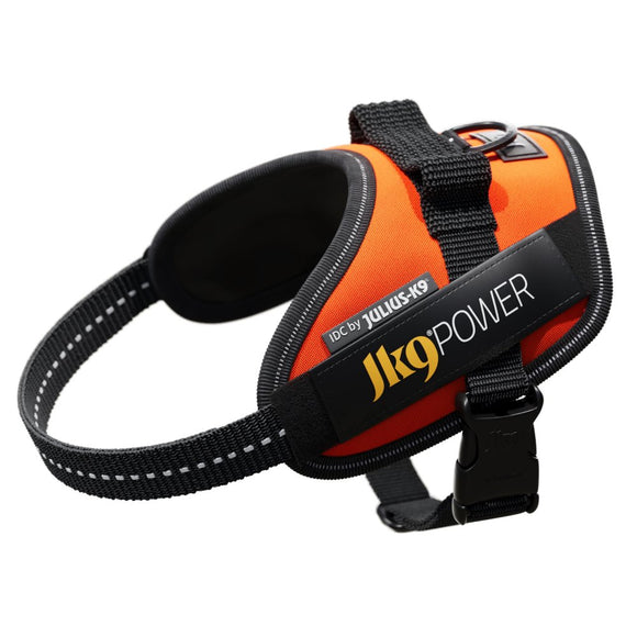 Julius-K9 IDC Powerharness UV Orange – Premium Adjustable Harness, Size 4, High-Visibility Design