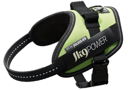 Julius-K9 IDC Powerharness Neon Green – Premium Adjustable Harness, Mini-Mini Size, High-Visibility Design