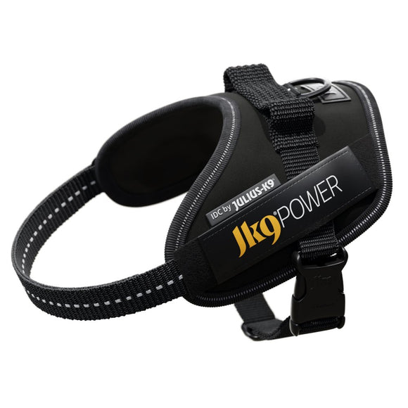 Julius-K9 IDC Powerharness Black – Premium Adjustable Harness, Durable Design, Size 4