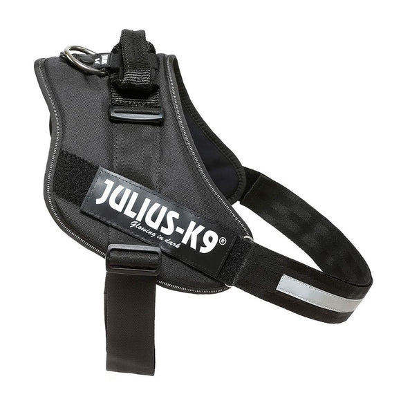 Julius-K9 IDC Powerharness Black – Premium Adjustable Harness, Durable Design, Size 4