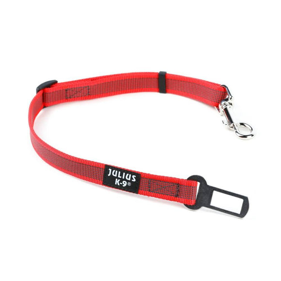 Julius-K9 Color & Gray Seat Belt Adapter – Adjustable Black Car Safety Restraint, Durable Design