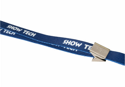 Show Tech Grooming Noose Blue – Adjustable Neck Leash with Logo, 57x1.5 cm