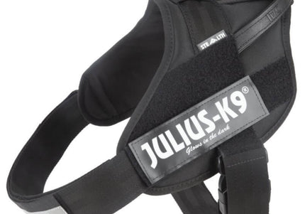 Julius-K9 IDC Stealth Powerharness Black – Tactical Dog Harness with Secure Fit, Size 2