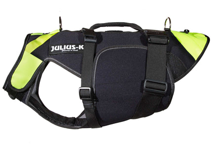 Julius-K9 Multifunctional Neon Vest – Lightweight Swimming and Rehabilitation Support, Size S