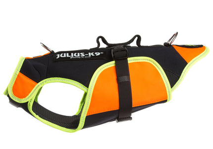Julius-K9 Multifunctional Orange Vest – Buoyant Supportive Swim and Rehab Aid, Size L