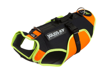 Julius-K9 Multifunctional Orange Vest – Buoyant Supportive Swim and Rehab Aid, Size L