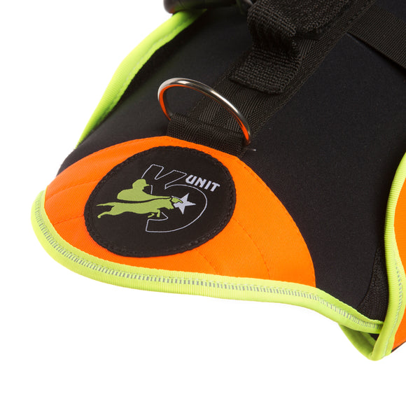 Julius-K9 Multifunctional Orange Vest – Buoyant Supportive Swim and Rehab Aid, Size L