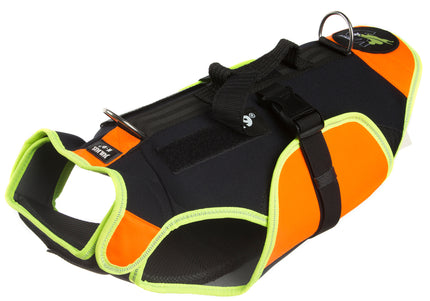 Julius-K9 Multifunctional Orange Vest – Buoyant Supportive Swim and Rehab Aid, Size L