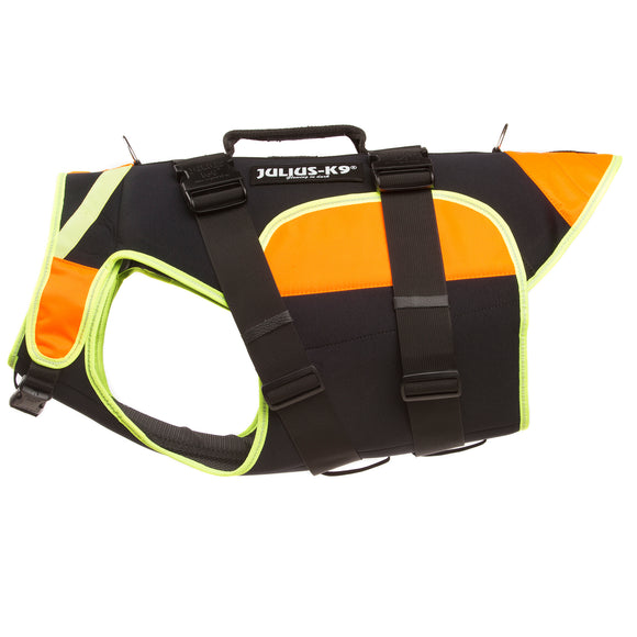 Julius-K9 Multifunctional Orange Vest – Buoyant Supportive Swim and Rehab Aid, Size L