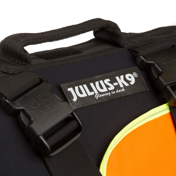 Julius-K9 Multifunctional Orange Vest – Buoyant Supportive Swim and Rehab Aid, Size L