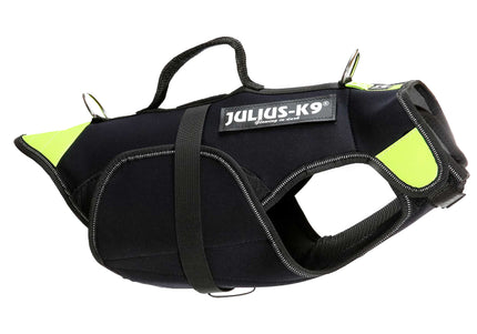 Julius-K9 Multifunctional Neon Vest – Lightweight Swimming and Rehabilitation Support, Size S