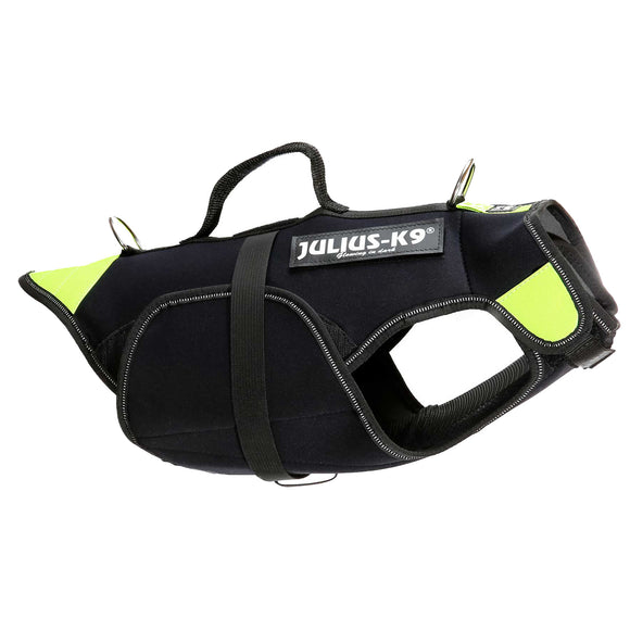 Julius-K9 Multifunctional Neon Vest – Lightweight Swimming and Rehabilitation Support, Size S